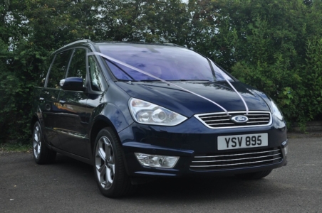 A 2010 Ford Galaxy Titanium X in Ink Blue.